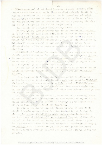 M-1355-2 - THEODOR NICOLIN. Note autobiografice